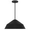 Homeroots 22" Black Aluminum Geometric LED Dimmable Outdoor Pendent Hanging Light 683466 - alternate 8