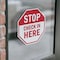 Signmission Stop Check in Here, 4 inch X 4 inch, Vinyl Decal, 2PK OC-D-2PACK-4-312 - alternate 4
