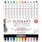 Clickart Marker, Assorted, Bullet Tip, Retractable 69012 - alternate 1