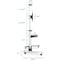 Mount-It Mount-It! Heavy Duty Mobile TV Cart, MI-875 - 110 lb Capacity - 4 Casters MI-875 - alternate 14