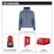 Milwaukee Tool Women's Heated Hoodie, Up to 8 hours Time, Zipper Closure, Blue, Size 2XL F200U-212X - alternate 16