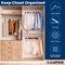 Campior Vintage Wooden Hangers, Heavy-Duty with 360 Deg Swivel Hook, Non-Slip, Pants Bar, 5PK CMPWH5VT - alternate 6