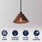 Jonathan Y Hattie 12 in. 1-Light Coastal Bohemian Metal and Woven Rattan LED Pendant Light, Black/Dark Brown JYL5712B - alternate 9