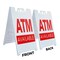 Signmission Atm, A-Frame & 2 Decals Installed, Heavy-Duty Plastic Frame SBHD-D-2436-Atm - alternate 5