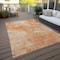 Homeroots 10' X 14' Salmon Peach And Ivory Nautical Washable Indoor Outdoor Area Rug 581748 - alternate 8
