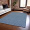 Homeroots 8' X 10' Blue And Sky Blue Floral Washable Indoor Outdoor Area Rug 610645 - alternate 7