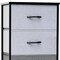 Homeroots 18" Gray and Black Steel and Fabric Five Drawer Chest 484681 - alternate 5