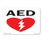 Signmission OSHA AED, 14" Height, Rigid Plastic, 14" x 10", Landscape, OSHA AED Sign (with graphic) OS-CL-P-1014-L-19998 - alternate 1
