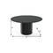 Homeroots 60" Black Solid Wood Pedestal Base Round Top Dining Table 721056 - alternate 6