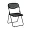 Office Star Folding Chair, Black, PK4 FC8000NP-3 - alternate 1