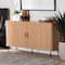 Baxton Studio Lucia Fluted Wood Sideboard, Mid-Century Modern Buffet Cabinet with Sliding Tambour Doors, 55" Wide 262-13789-ZORO - alternate 10