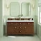 James Martin Vanities Lorelai 60in Double Vanity, Mid-Century Walnut w/ 3 CM Ethereal Noctis Silestone Top 424-V60D-WLT-FENC - alternate 8