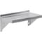 Amgood 8 in. x 16 in. Stainless Steel Wall Shelf With Squared Edge WS-SQ-0816-Z - alternate 1