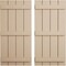 Ekena Millwork Rustic Four Board Joined Board-n-Batten Rough Sawn Faux Wood Shutters, 22W x 90H, PR SHUBJS22X90RSPR - alternate 1