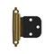 Amerock Variable Overlay Self-Closing, Face Mount Antique Brass Hinge - 1 Pair BPR7629AE - alternate 1
