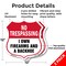 Signmission No Trespassing Shield Sign I Own Firearm, 12 inch X 12 inch, Aluminum Metal Sign, 2PK SHI-A-2PACK-12-422 - alternate 5