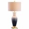 Jonathan Y Dip Dye 31.5" Ceramic LED Table Lamp, White/Navy JYL3017A - alternate 1