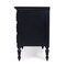 Homeroots 32" Black Solid Wood Four Drawer Gentlemans Chest 389778 - alternate 6