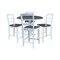 Whitewood Industries Extension Dining Tables, 45 in L, 38 in H, Parawood, 5 Piece Set K05-42DPT-27-S402-4 - alternate 1