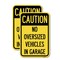 Signmission No Oversized Vehicles in Garage, 12'' X 18'' 2 Signs, Heavy Gauge Aluminum, 2PK A-1218-2PACK-23821 - alternate 1