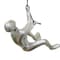 Homeroots 6" X 4" Silver Resin Climbing Man Hanging Dimensional Sculpture 293219 - alternate 4