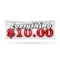 Signmission Everything 10 Dollars, 24 Inch x 72 Inch, Vinyl Banner B-72-30566 - alternate 1
