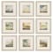 Homeroots 16" X 16" Champagne Gold Color Frame Atmosphere Set Of 9, 9PK 365717 - alternate 1