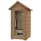 Saunaspa 1-Person Outdoor Red Cedar and Hemlock FIR Infrared Cabin Sauna with Star Night Color Lights SS-OTHT001 - alternate 1