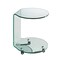 Homeroots 24" Clear Glass Round End Table With Shelf 554638 - alternate 1