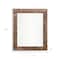 Homeroots 10" x 10" Brown Solid Wood Tabletop Picture Frame 379890 - alternate 3