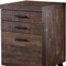 Homeroots 25" Brown Particle Board and Wood Filing Cabinet With Drawers 333501 - alternate 9