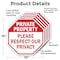 Signmission Private Property Please Respect Our, 10 inch X 10 inch, Aluminum Metal Signs, 5PK OC-A-5Pack-10-149 - alternate 6