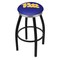 Holland Bar Stool Co 25" Blk Wrinkle Penn State Swivel Bar Stool, Chrome Ring L8B2C25Pittsb - alternate 1