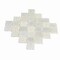 Apollo Tile Artisana 12x12 in. Silver White Textured, Foiled Stone Arabesque Lantern Mosaic Wall Tile, 5PK APLBRJ882A - alternate 7