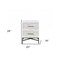 Homeroots 20" X 18" X 26" White And Black Wooden Nightstand 319111 - alternate 6