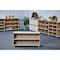 Beleduc By Playwell Palermo 41inx14in Low 2-Layer Shelf - Open, White/Oak Veneer, 18inH, Scratch-Resistant, Ages 3+ 846029 - alternate 4