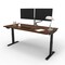 We'Re It Electric Sit Stand Desk, 46.25 H, 30 W X Laminate wood, metal, Black, Walnut Block VL22BLK7230-WNB - alternate 1