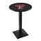 Holland Bar Stool Co 42" Blk Wrinkle Texas Tech Pub Table, 36" dia. Top L217B4236TXTech - alternate 1