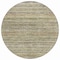 Homeroots 8' Beige Round Striped Washable Indoor Outdoor Area Rug 607952 - alternate 7