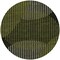 Homeroots 8' Olive Green And Black Round Geometric Washable Indoor Outdoor Area Rug 597645 - alternate 6