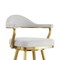 Armen Living Justin 26in Swivel Counter Stool with Gold Brushed Stainless Steel and Silver Fabric LCJTBABGLSI26 - alternate 7