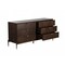 Homeroots 63" Dark Brown Manufactured Wood Six Drawer Double Dresser 473096 - alternate 7