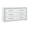 Homeroots 60" Silver Wood Six Drawer Dresser 633702 - alternate 8