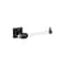 Amerock Glacio Clear/Oil-Rubbed Bronze Contemporary Single Post Toilet Paper Holder BH36061CORB - alternate 1