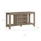 Homeroots 48in Taupe Wood Open Shelving TV Stand 333253 - alternate 5