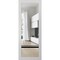 Sartodoors Slab Barn Door Panel Clear Glass, Lucia 2666 White Silk and Aluminum Strips, Sturdy Finished Doors LUCIA2666S-WS-36 x 80 - alternate 1