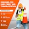 Pyle Traffic Cone Set, PVC, 28 in Height, Fluorescent Orange 6 PK PTCN28X6 - alternate 8