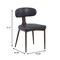 Leisuremod Dilenny Faux Leather Dining Chair - Modern Padded Side Chair with Steel Legs DC49BL - alternate 6