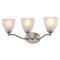 Vaxcel Bellwood 21.75 in 3-Light Traditional Nickel Bathroom Vanity Fixture Glass Shade W0520 - alternate 1