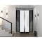 Vdomdoors Steel Door Deux 1744 Natural Oak 2 Sidelight Exterior Black Windows Stainless Inserts Single Modern DEUX1744EXD-OAKB-W16+36+16xH80-RH-O - alternate 11